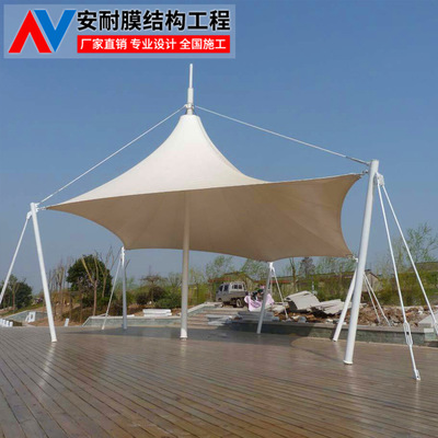 湖州市膜結構景觀工程 戶外遮陽篷與園林景觀膜的設計、施工與應用